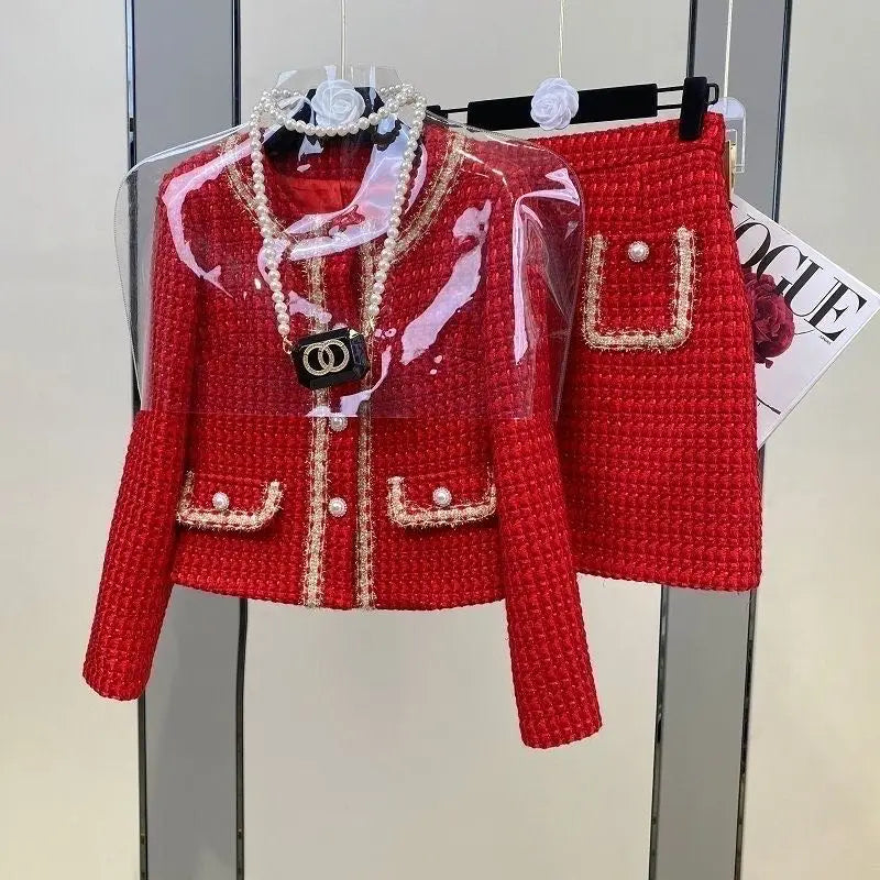 Ludovica Tweed Jacket Set