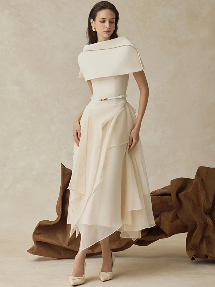 Clementina Cape Dress