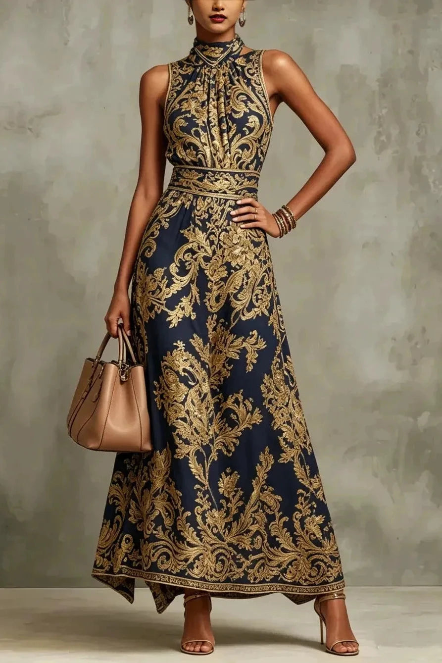 Seren Halter Maxi Dress