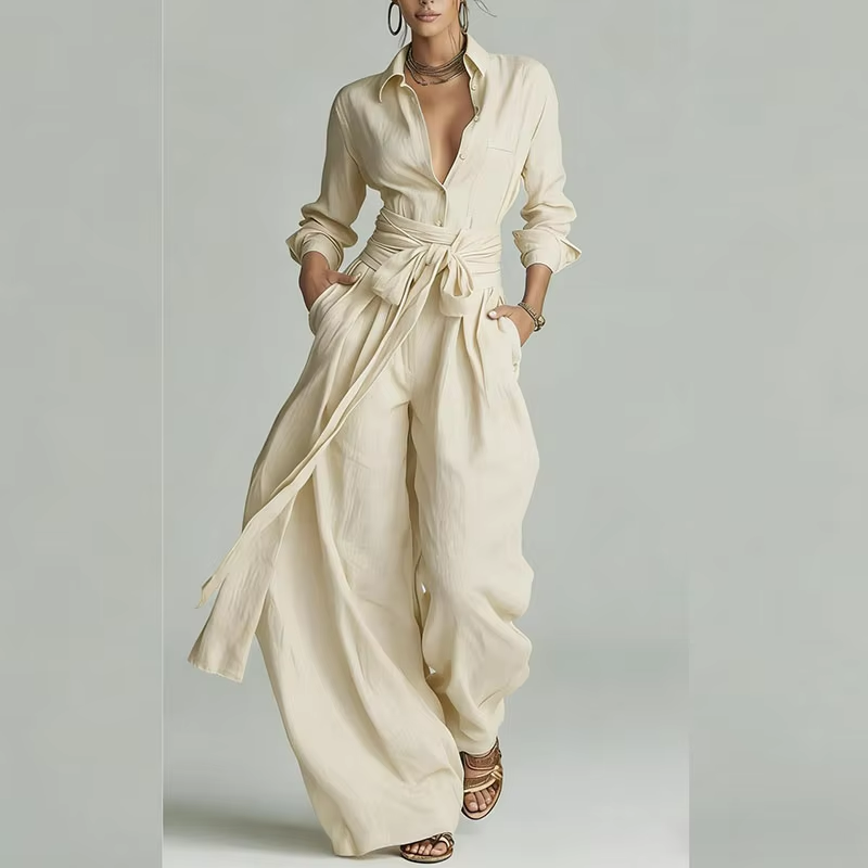 Regent Belted Pants Suit