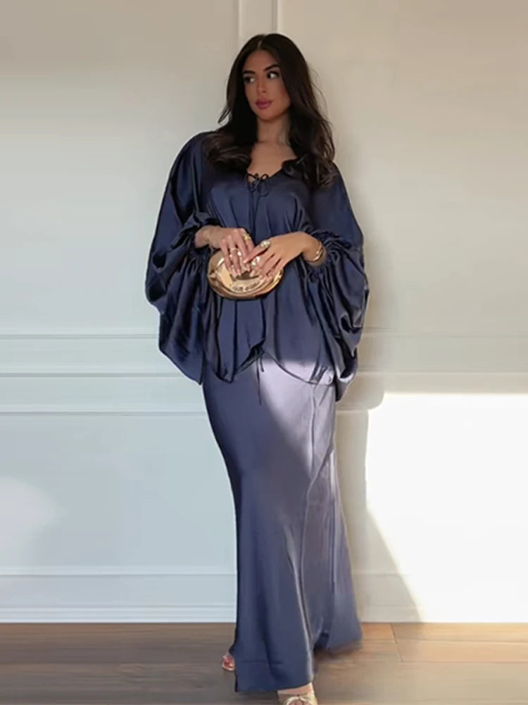 Soléva Satin Skirt Set