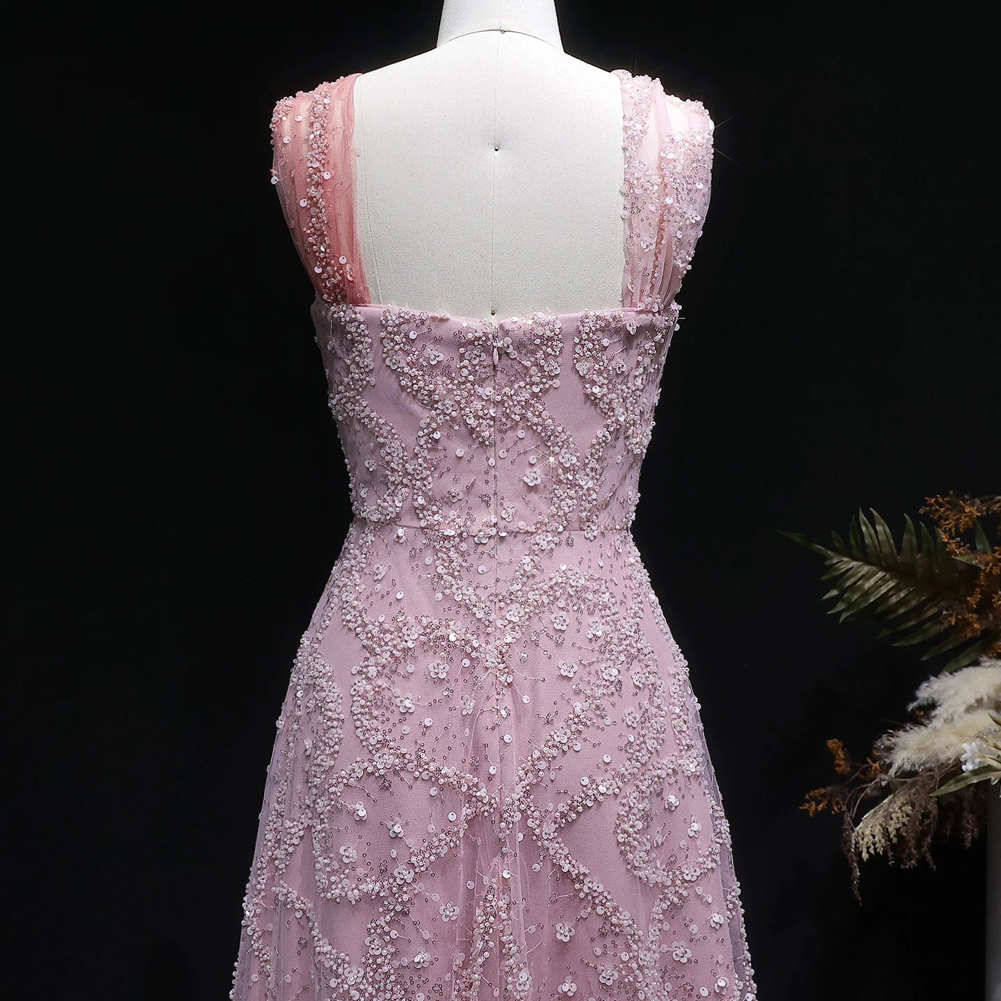 Olyssia Beaded Evening Dress