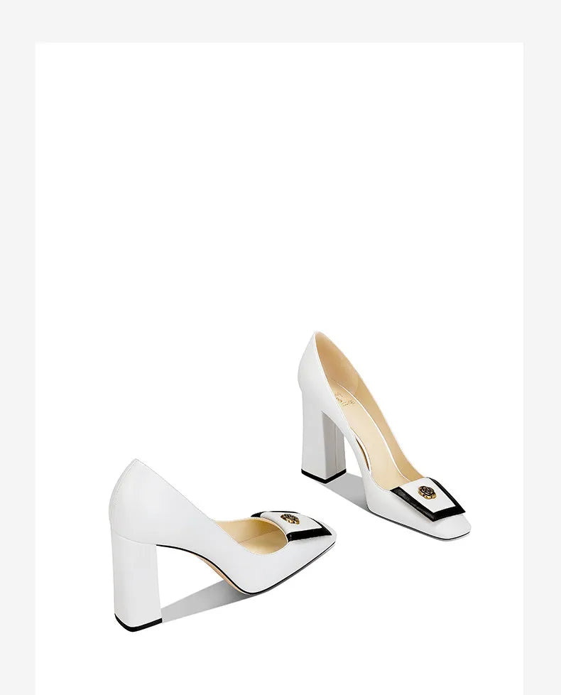 Loretta Square Heel Shoes