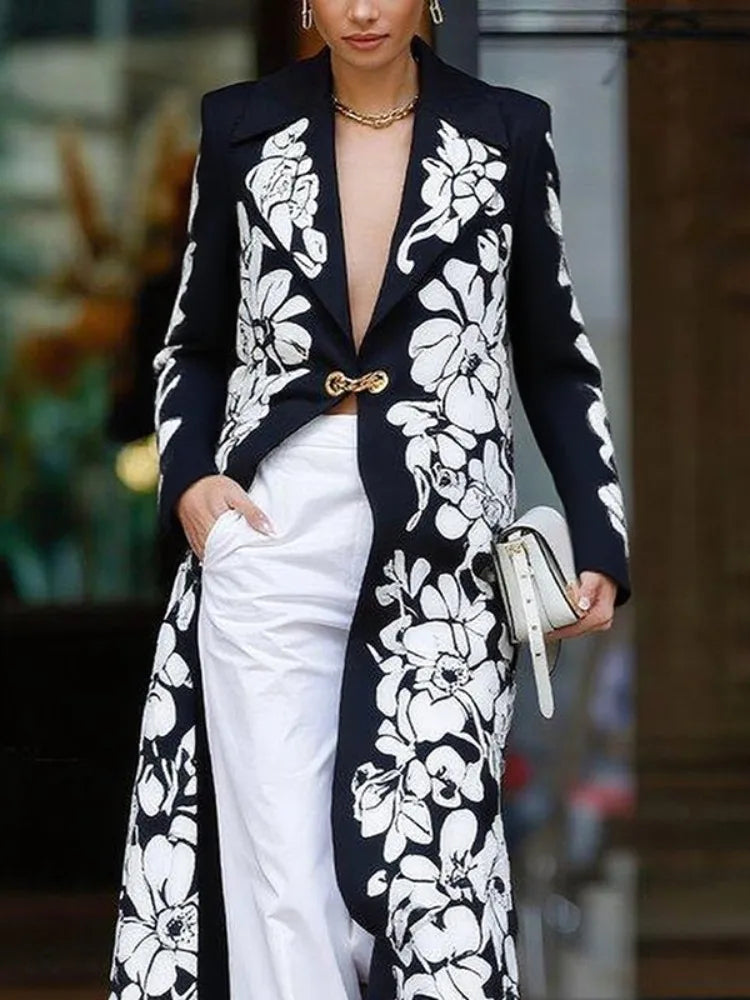 Virelisse Floral Trench Coat