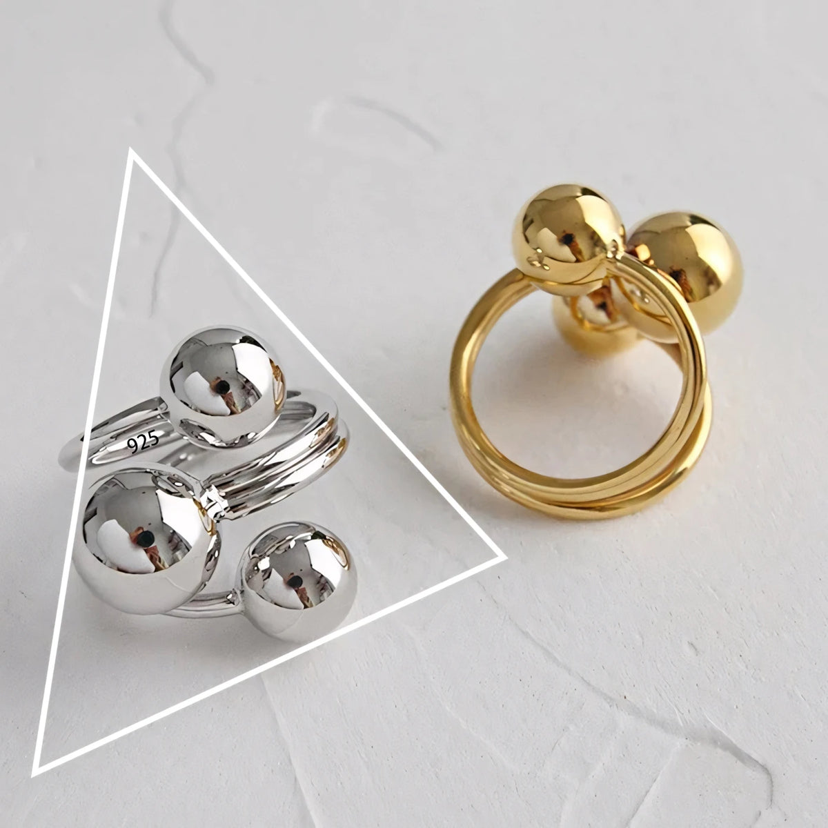 Arezzo Stylish Ring Set