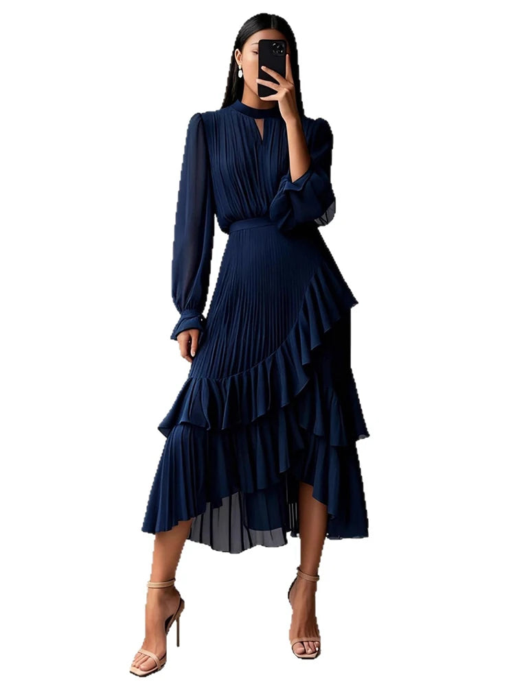 Neferati Pleated Midi Dress