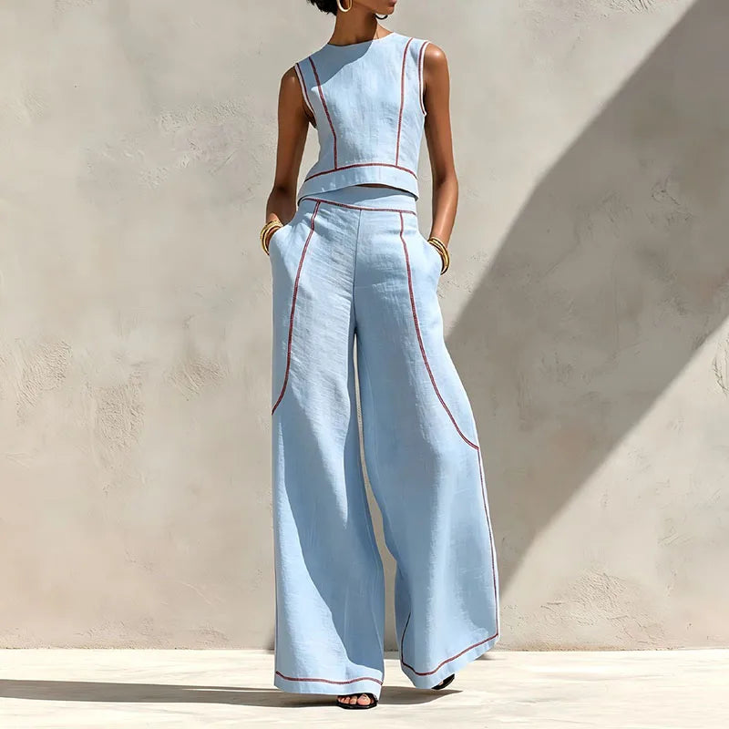 Azadeh Striped Casual Set