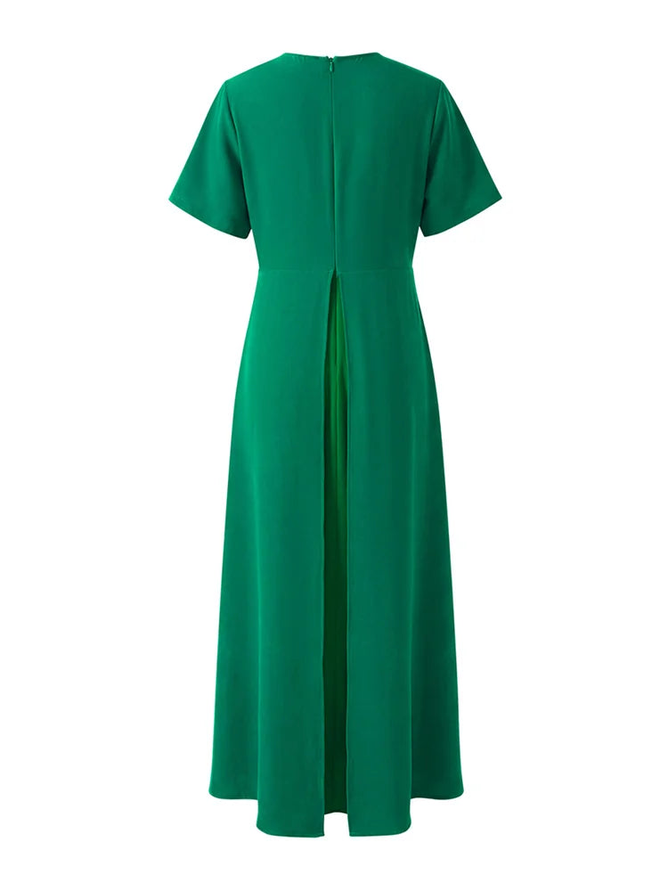 Isavelle Evening Pleated Dress