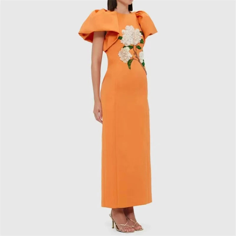 Pasithea Beaded Maxi Dress