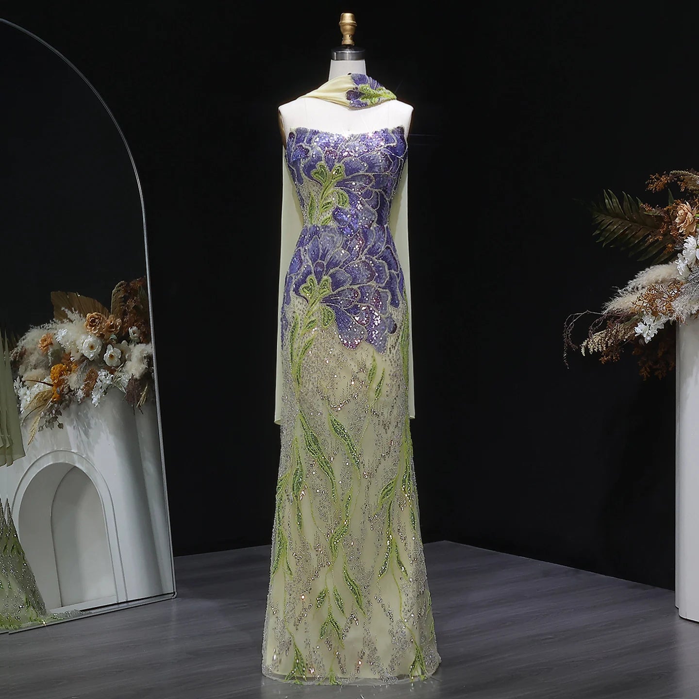 Nefeli Sequin Mermaid Gown