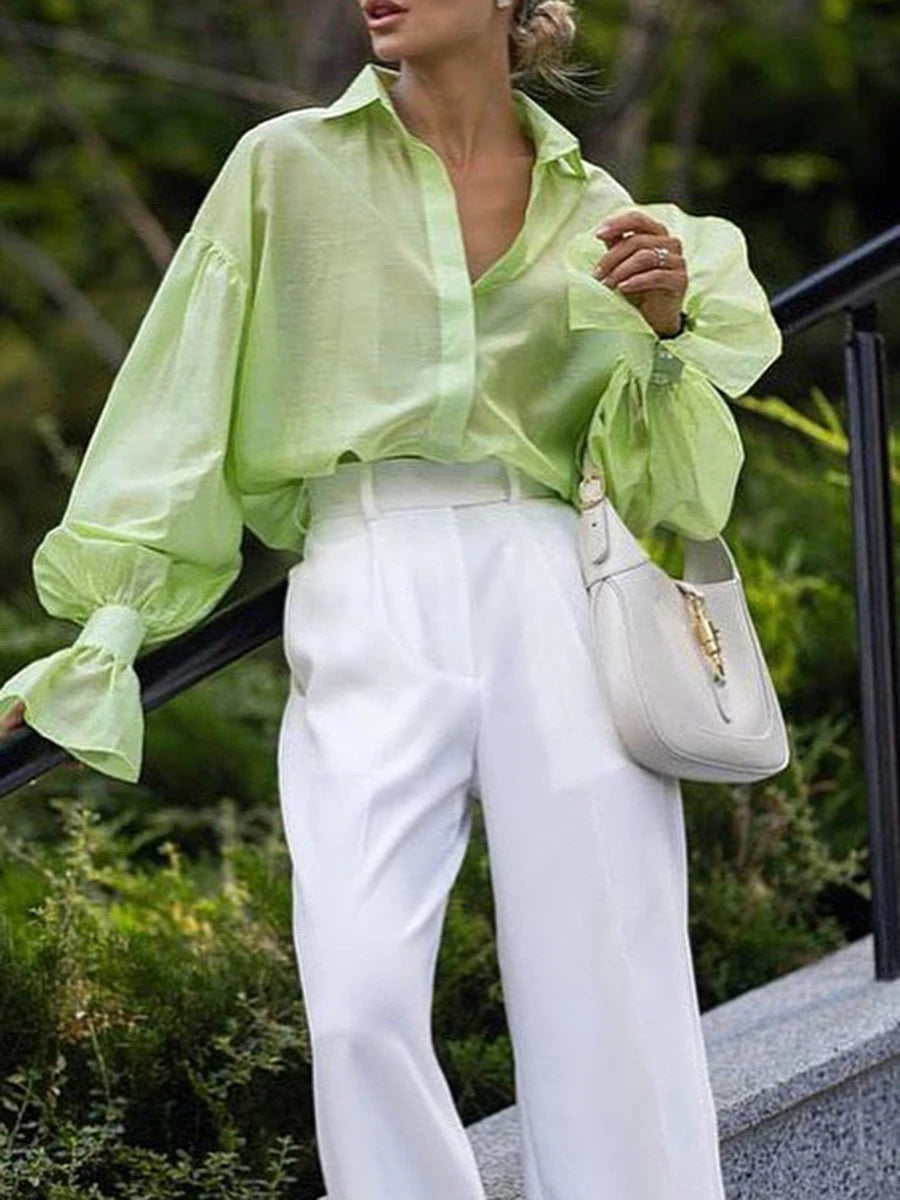 Giulia Oversized Button Blouse