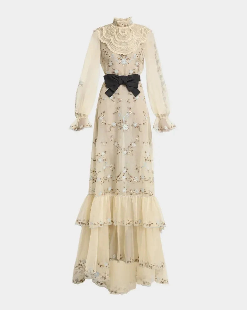Letizia Ruched Lace Dress