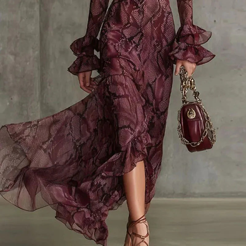 Jinx Snake Print Dress