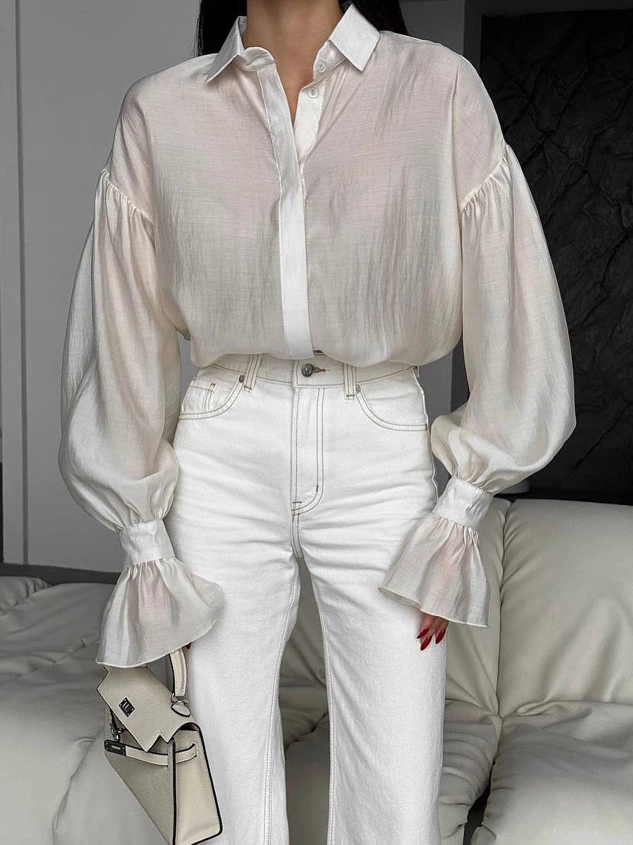 Giulia Oversized Button Blouse