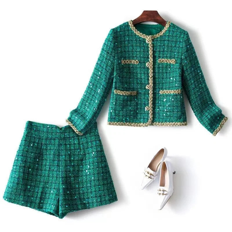 Ludovica Tweed Jacket Set