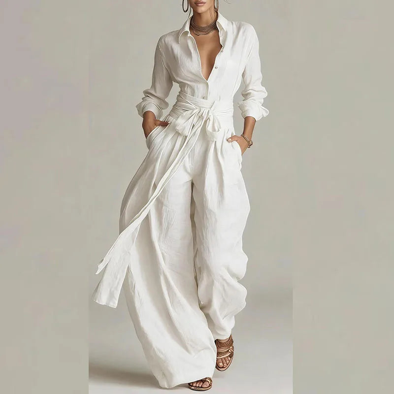 Regent Belted Pants Suit