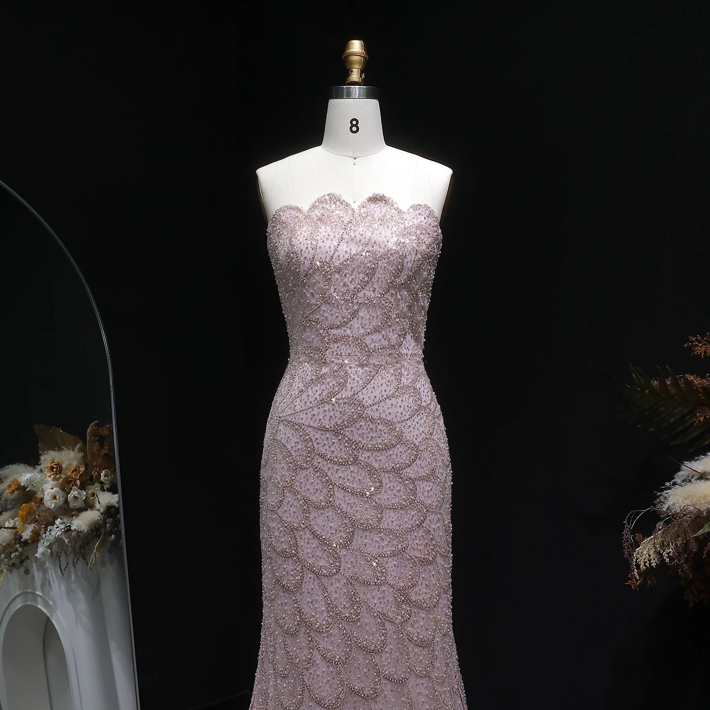 Annina Strapless Evening Gown