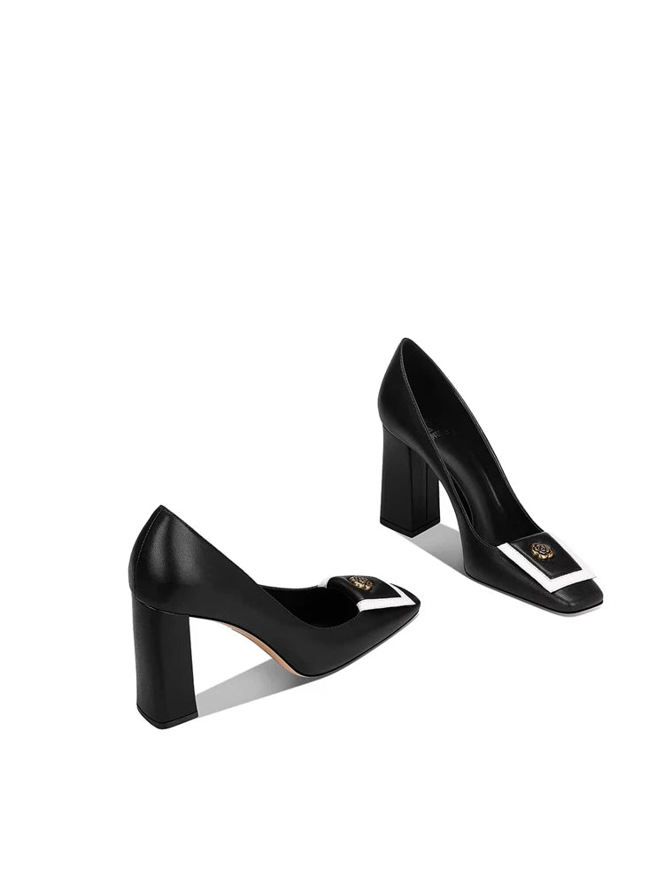 Loretta Square Heel Shoes