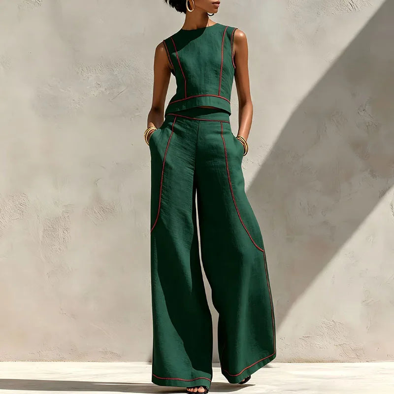 Azadeh Striped Casual Set