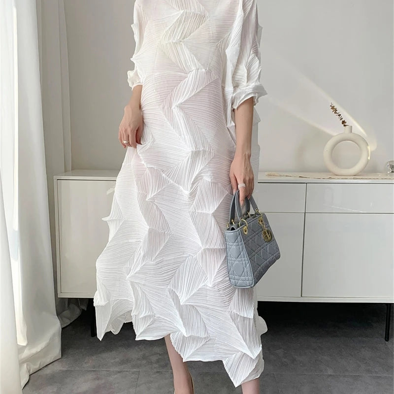 Valenne Pleated Maxi Dress