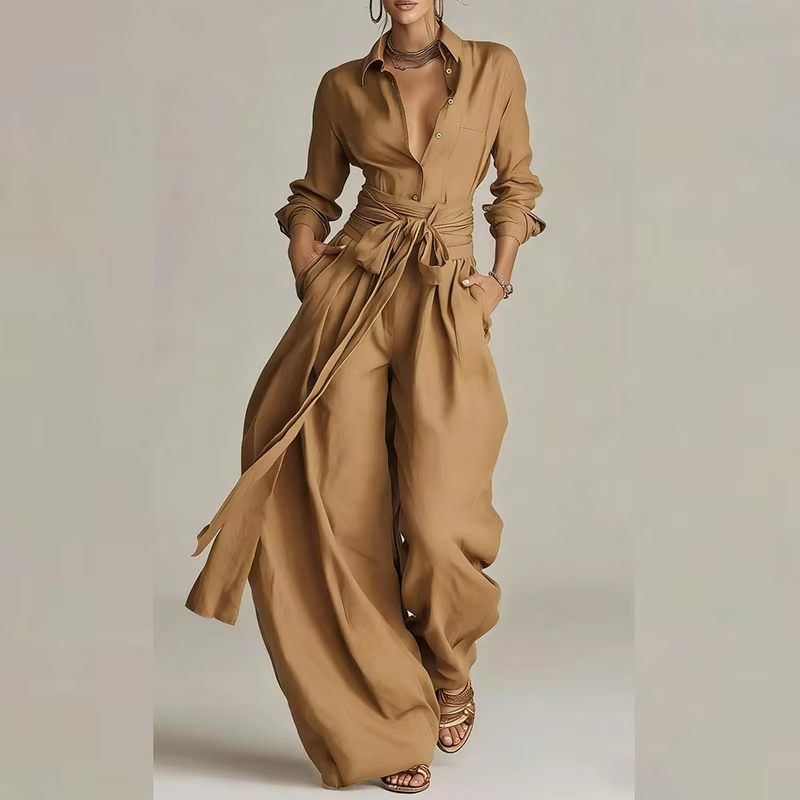 Regent Belted Pants Suit