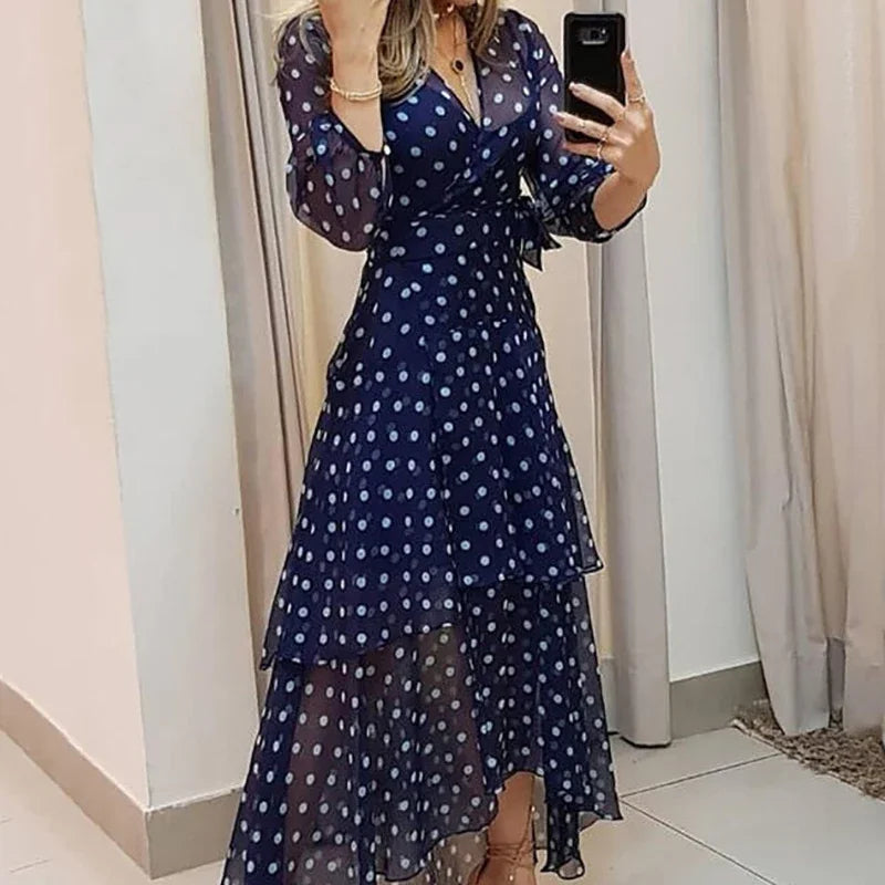 Celestique Polka Wrap Dress