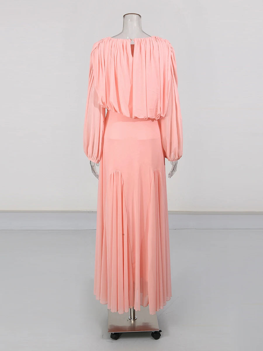 Domitia High Waist Maxi Dress