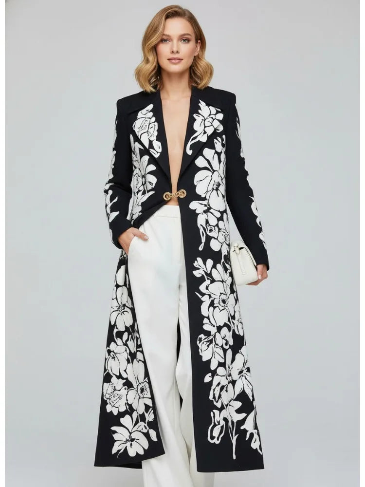 Virelisse Floral Trench Coat
