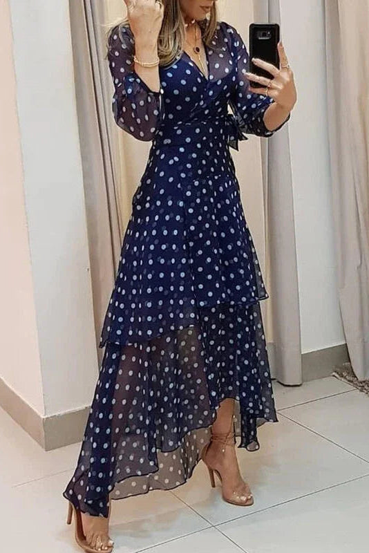 Celestique Polka Wrap Dress