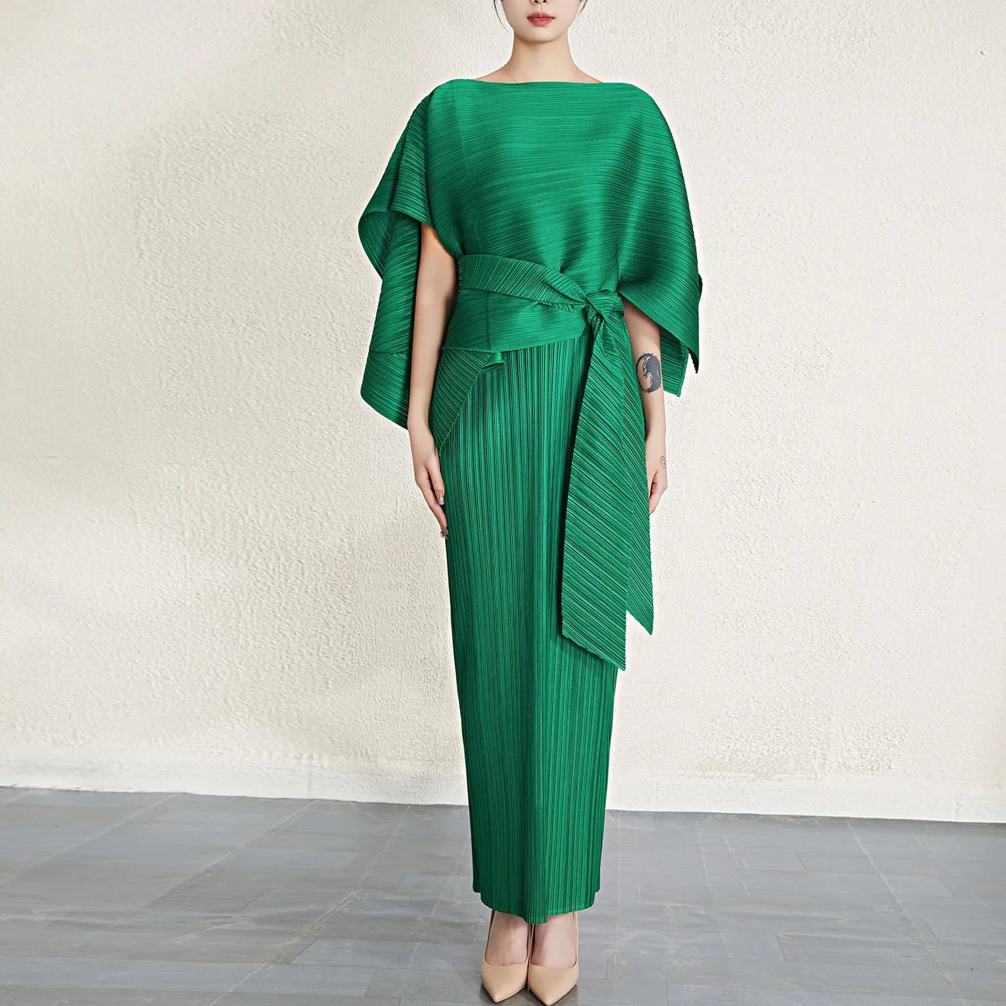 Aglaia Pleated Dress Set