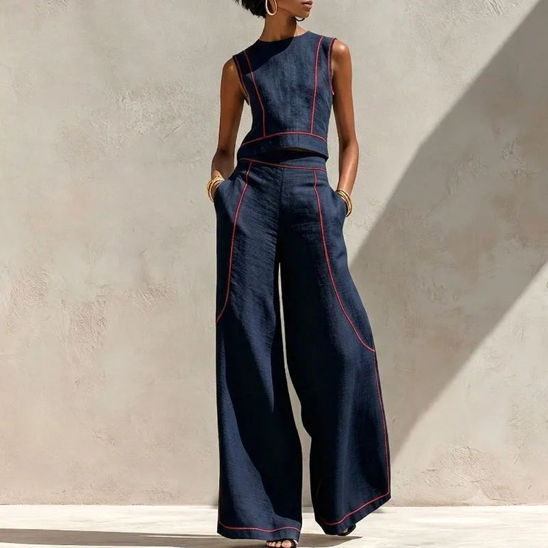 Azadeh Striped Casual Set