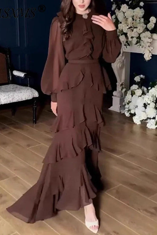 Sylverine Layered Ruffle Dress
