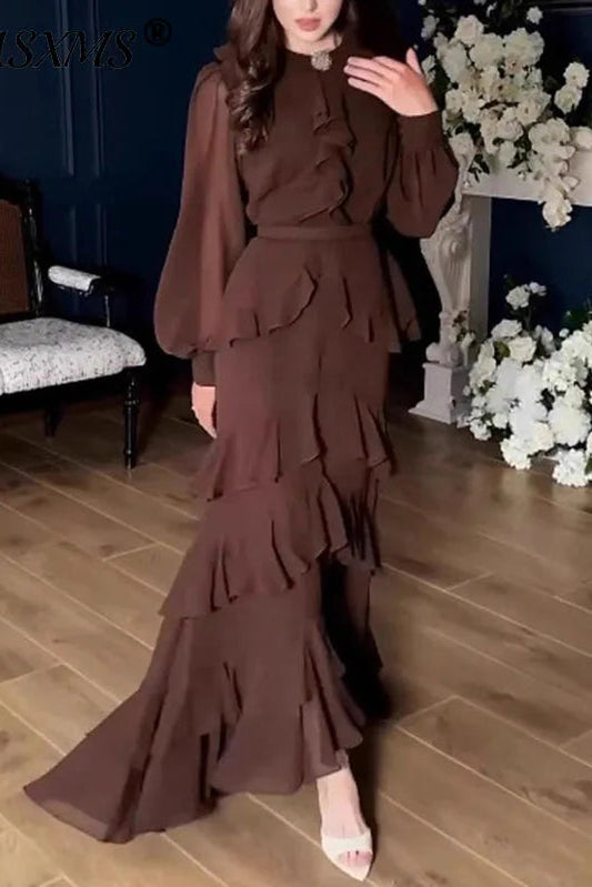 Sylverine Layered Ruffle Dress