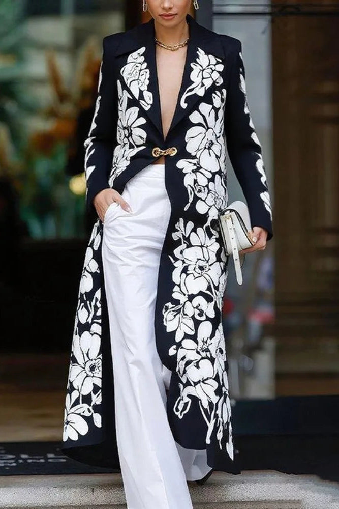Virelisse Floral Trench Coat