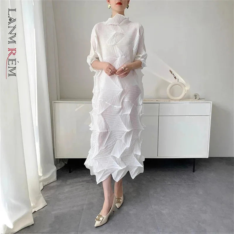 Valenne Pleated Maxi Dress