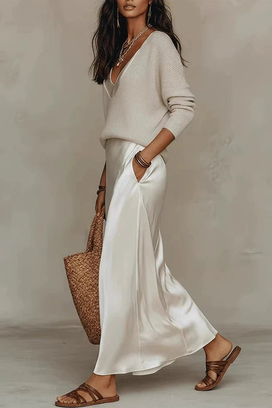 Callista Satin Dress Set