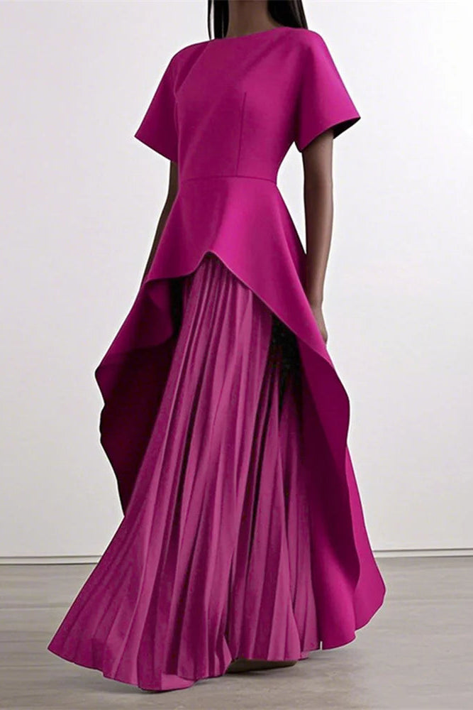 Isavelle Evening Pleated Dress