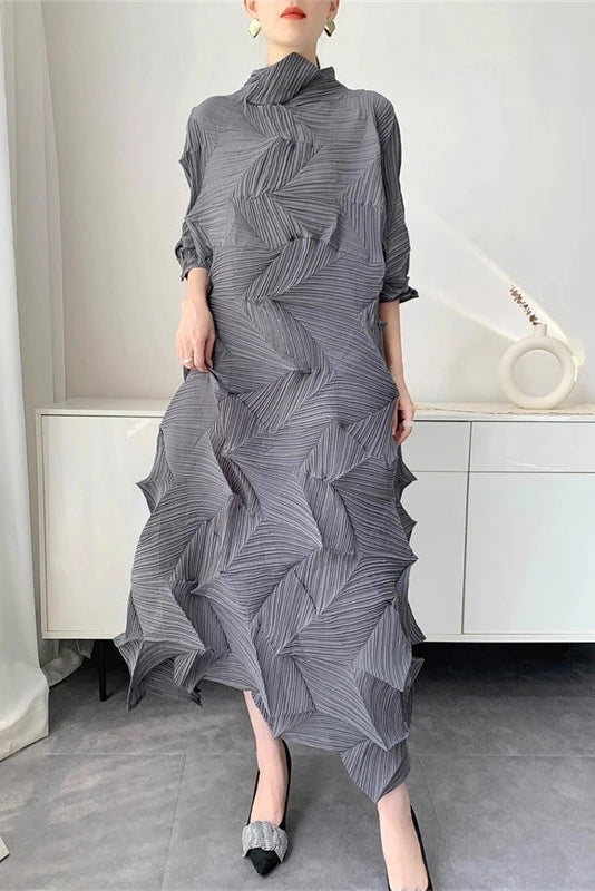 Valenne Pleated Maxi Dress