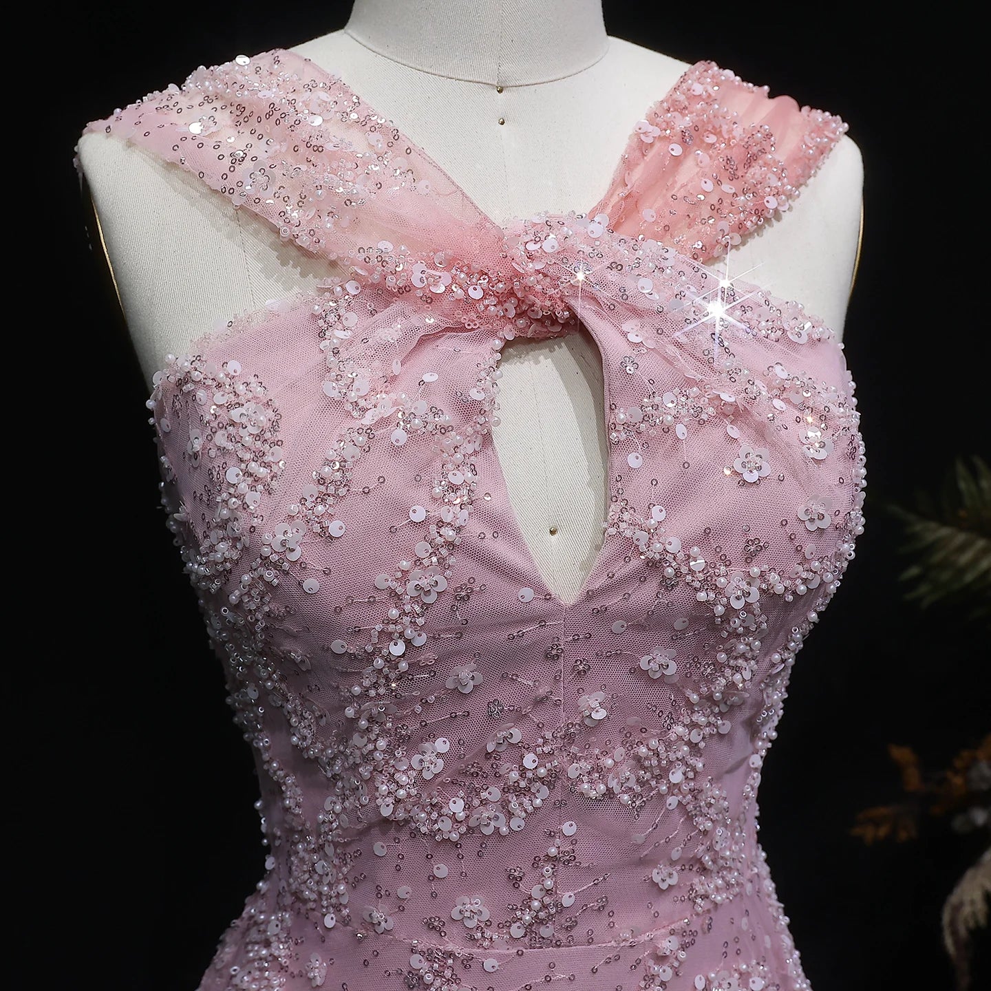 Olyssia Beaded Evening Dress