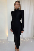 Celeste Dress with Shoulder Pads