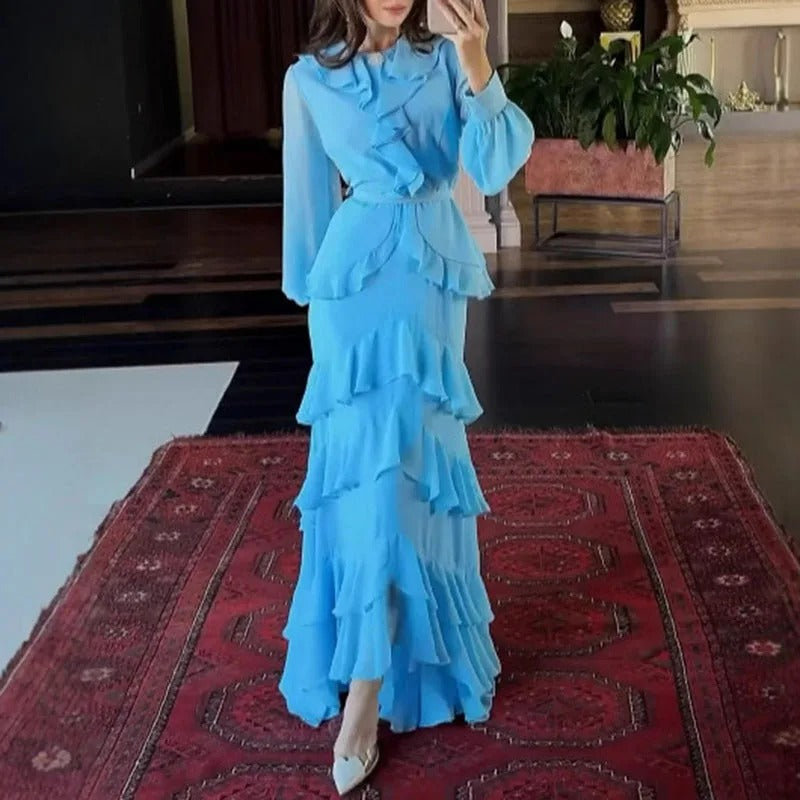 Sylverine Layered Ruffle Dress