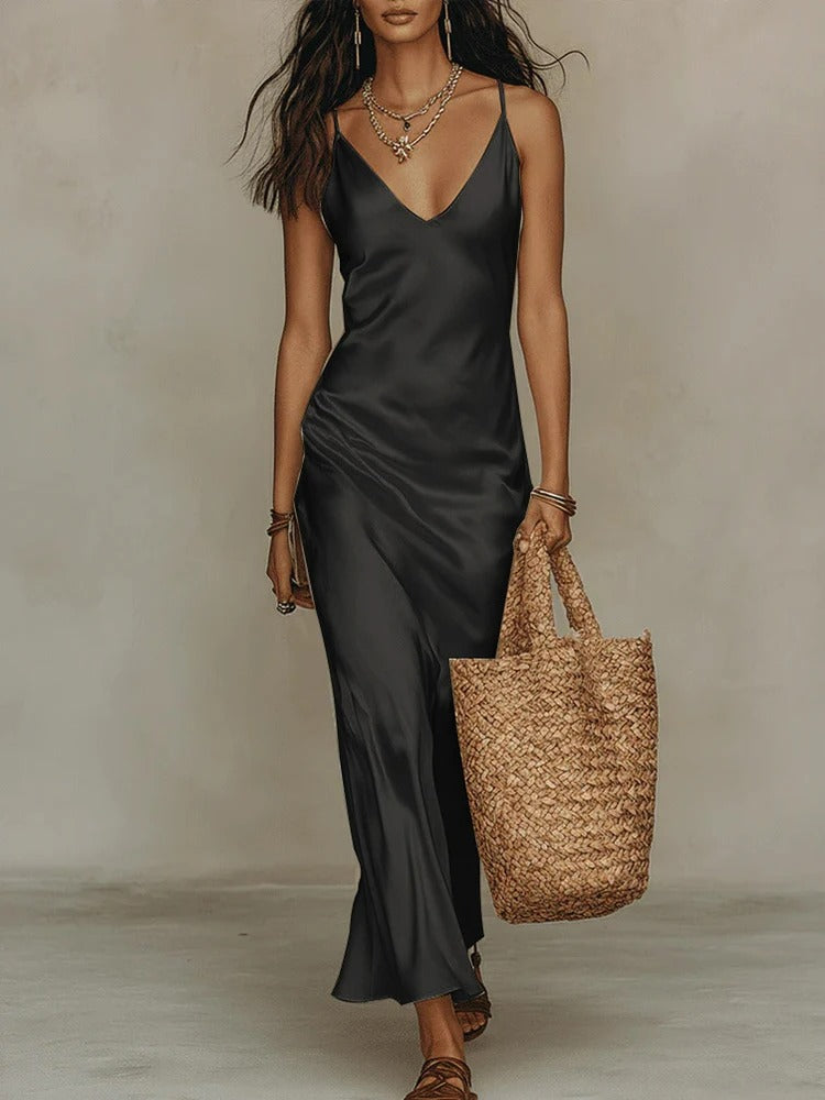 Callista Satin Dress Set