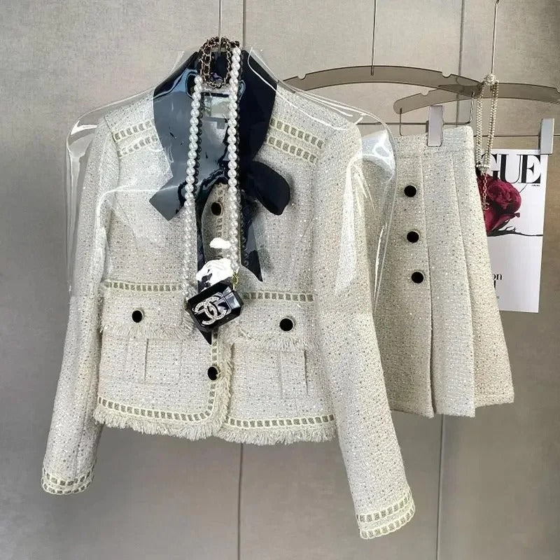Ludovica Tweed Jacket Set