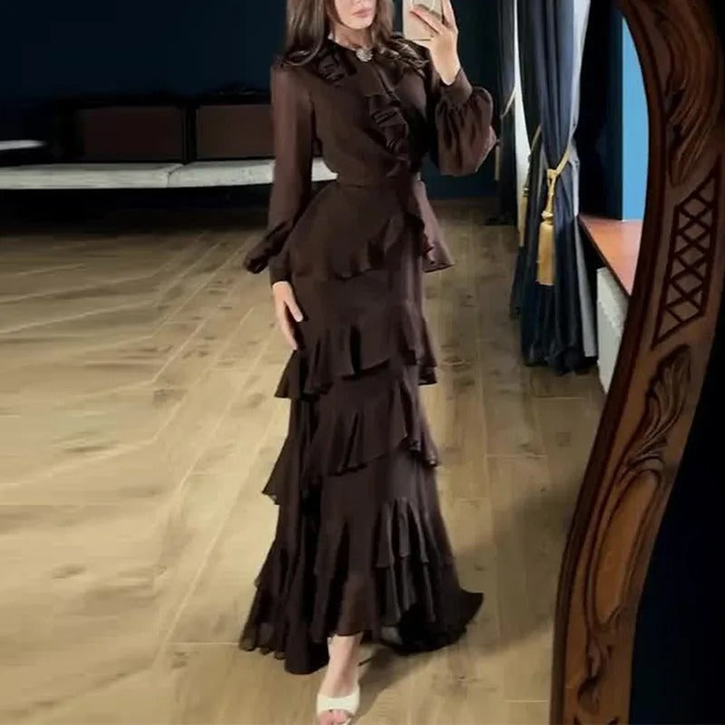 Sylverine Layered Ruffle Dress