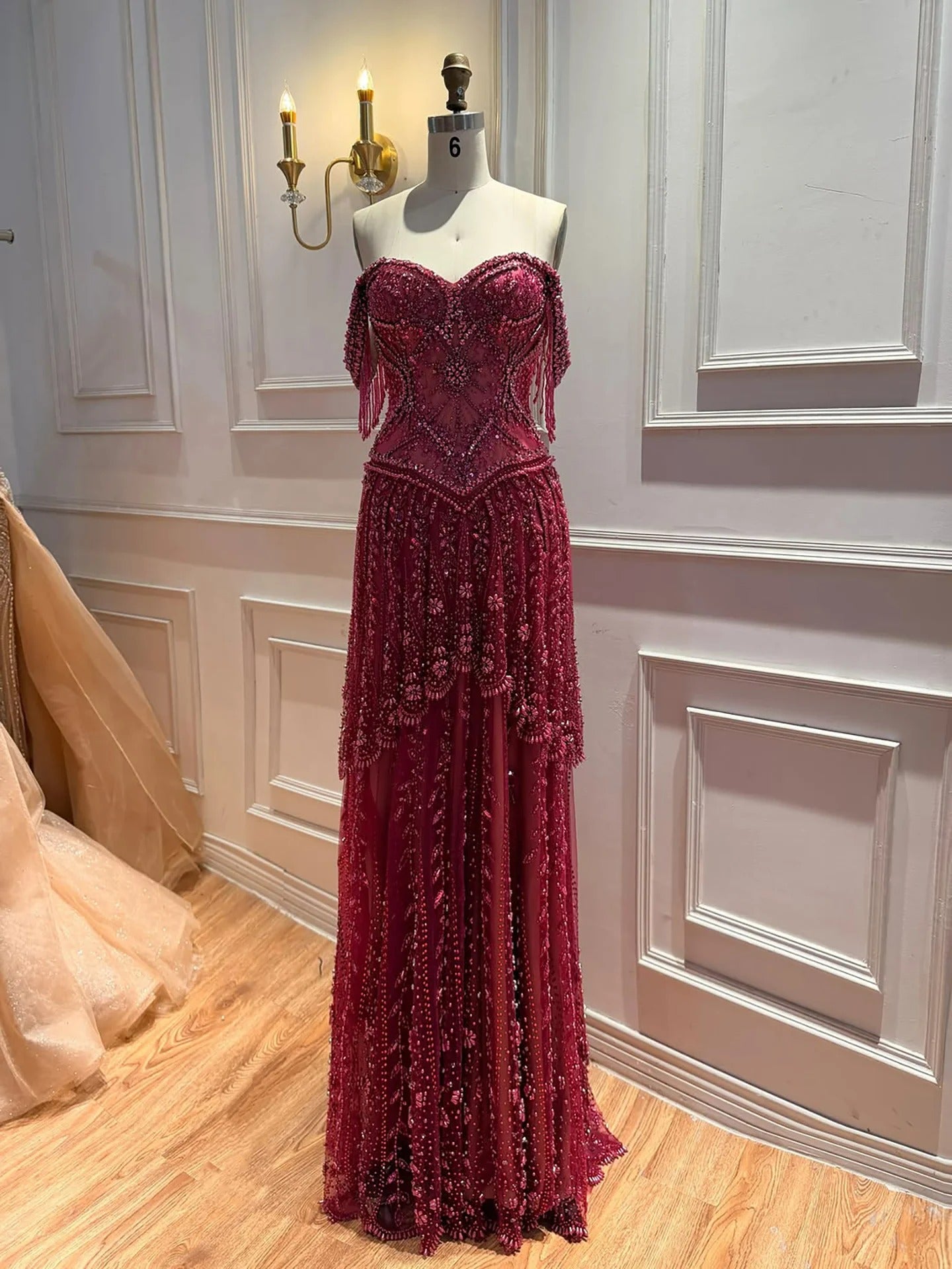 Coralise Crystal Evening Dress