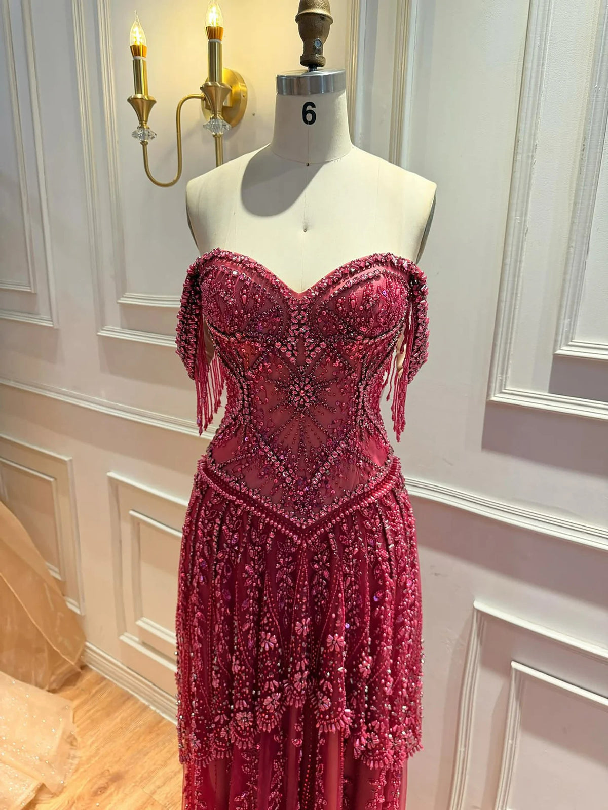 Coralise Crystal Evening Dress