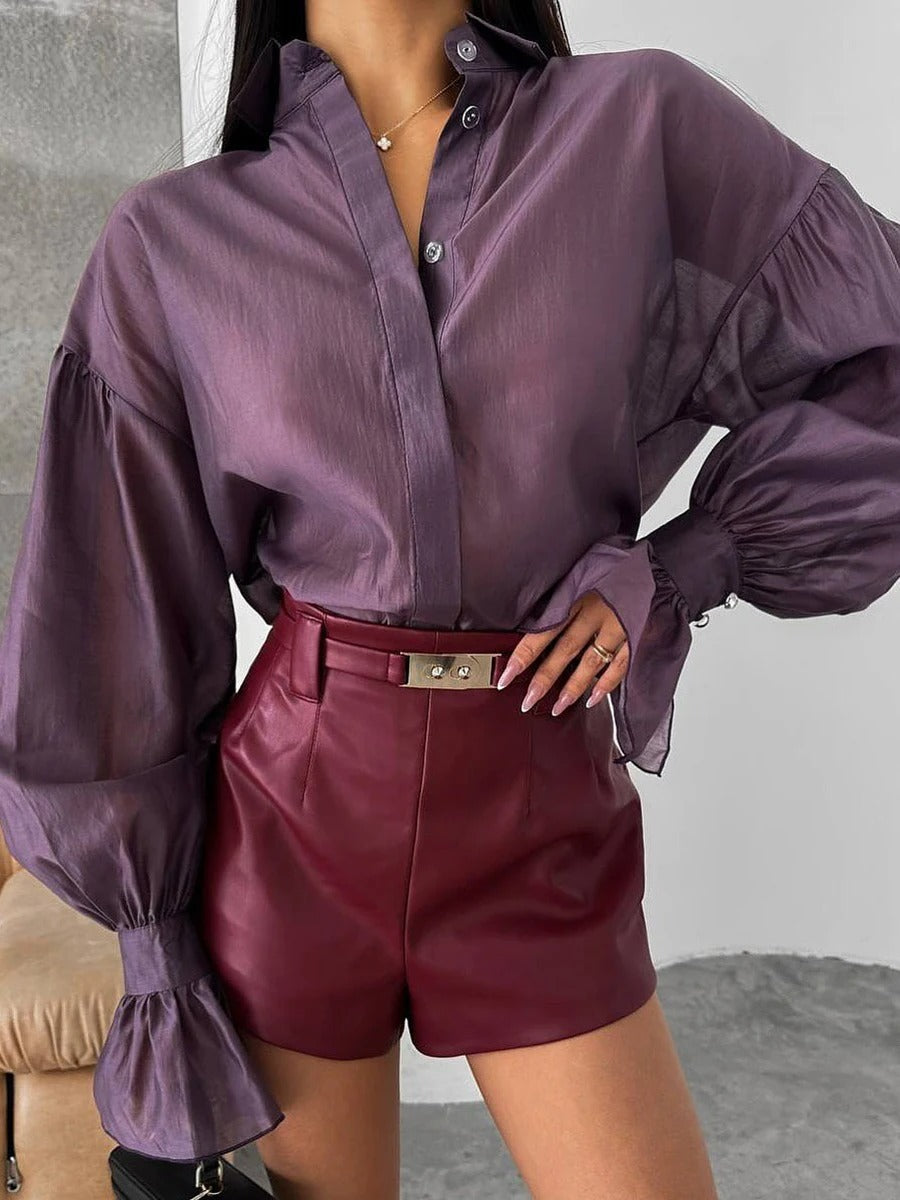 Giulia Oversized Button Blouse