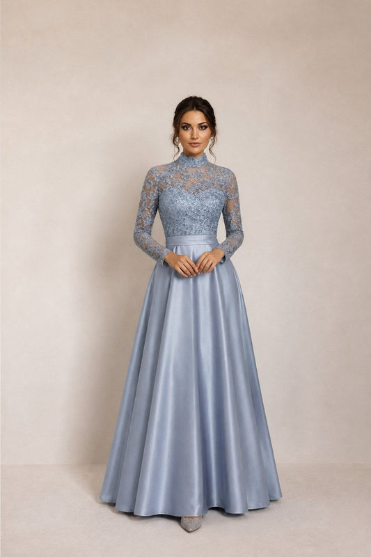 Calanthe Beaded Formal Gown on model