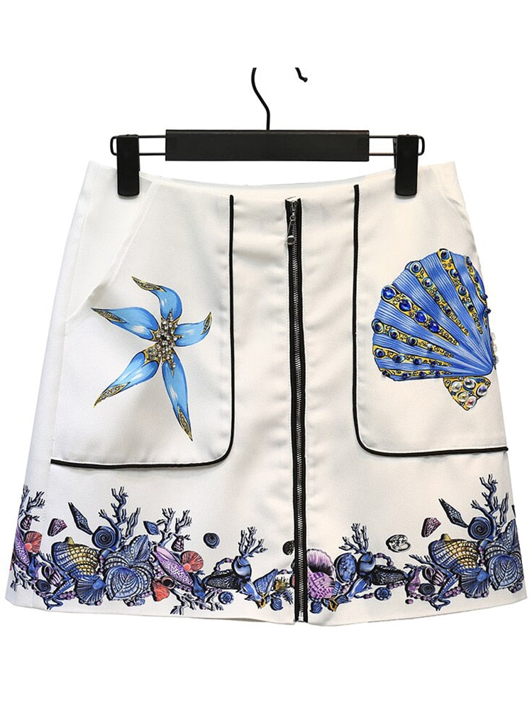 Clover Skirt Zipper & Pockets