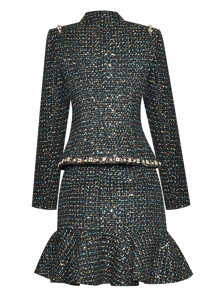 Edith Tweed Skirt Suit